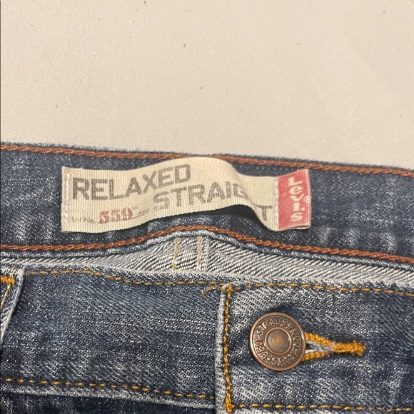 Levi's Men's Dark Blue Straight Jeans 34x30 - Picture 3 of 4